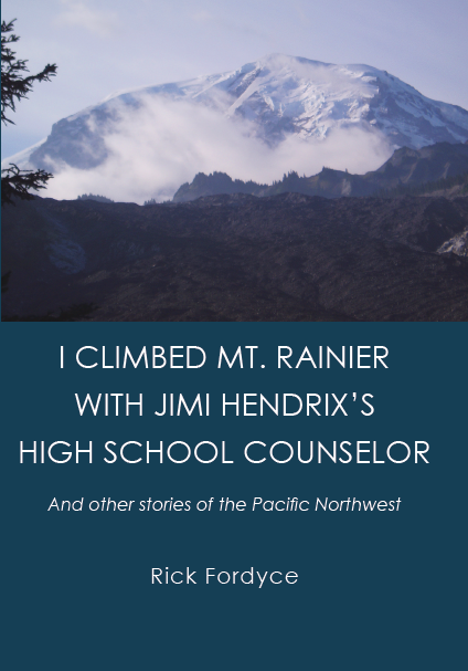 Jimmi Hendrix Climbing a mountain